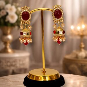 Traditional Kundan Jhumka Earrings